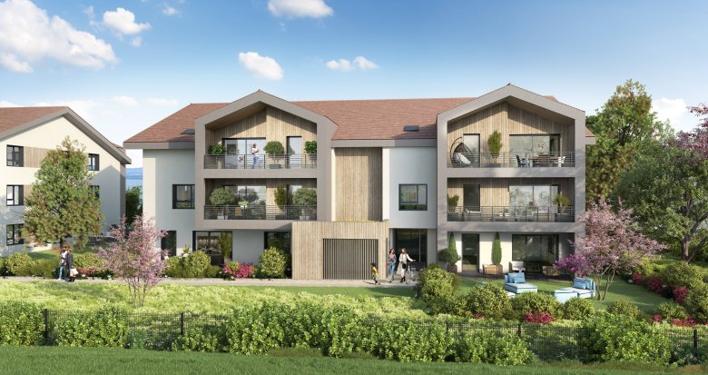 Achat / Vente programme immobilier neuf Evian-les-Bains à 3 minutes à pied de la ligne H (74500) - Réf. 9177