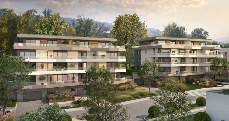 Achat / Vente programme immobilier neuf Évian-les-Bains vues panoramiques sur le lac Léman (74500) - Réf. 10706