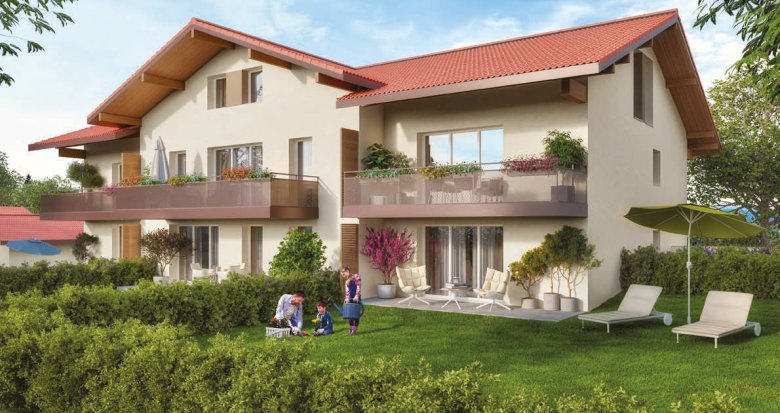 Achat / Vente programme immobilier neuf Lully proche du Bon-en-Chablais en plein du Grand Genève (74890) - Réf. 10758