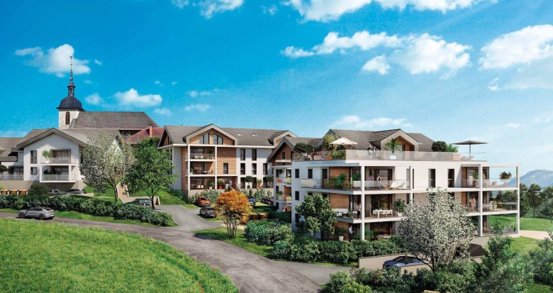 Achat / Vente programme immobilier neuf Saint-Martin-Bellevue vue sur la chaîne des Aravis (74570) - Réf. 11581